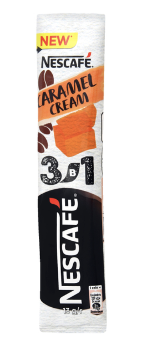 Кава Нескафе 3 в 1 Карамель Крім стік 13г